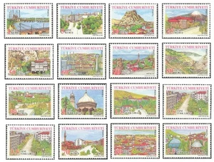 TURKEY 2005,  DEFINITIVE POSTAGE STAMPS, TURKISH PROVINCES - 1, MNH  - Picture 1 of 1