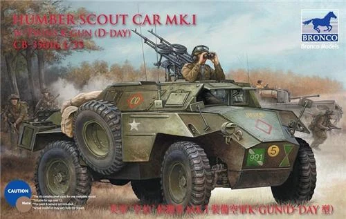 Bronco CB35016 - 1/35 Humber Scout Auto Mk.i W/ Twin K-Gun ( D-Day Versione) - - Immagine 1 di 1