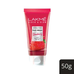 LAKMÉ BLUSH & GLOW STRAWBERRY FRESHNESS GEL FACE WASH | For Glowing Skin | 50g - Picture 1 of 4