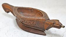 Antique Wooden Opium Water Kharal Bowl Original Old Fine Hand Carved