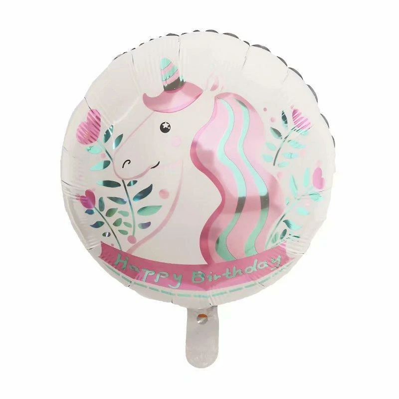 PACK 4 Globo Rosa Unicornio 18" Unicornio Niña Mylar Lámina Fiesta Decoraciones Regalos Foto 1 de 1