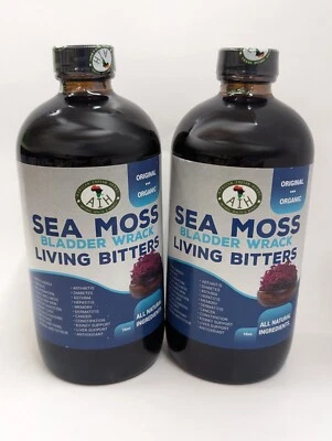 AIH's Sea Moss Bladderwrack Living Bitters African Herbs And Roots Pk of 2 - Image 1 of 2