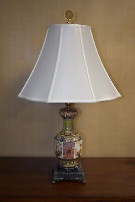 Pair Of 26  Porcelain Oct. Antique Reproduction Vase Lamps   Jingdezhen • 401.33£