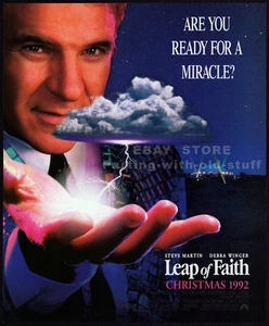 LEAP OF FAITH__Original 1992 print AD / movie promo__STEVE MARTIN__DEBRA WINGER - Picture 1 of 1