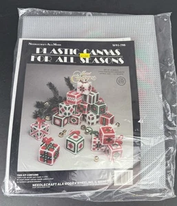 Needlecraft Ala Mode 16 Christmas Block Ornaments W91-798 1991 NOS Sealed - Bild 1 von 4