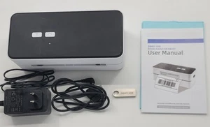 White Thermal Label Barcode Printer DB401 USB - Picture 1 of 3