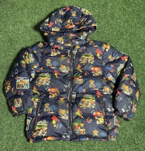 Polo Ralph Lauren Boys Size 7 Puffer Down Jacket Teddy Bear Print Orig $215 - Picture 1 of 12