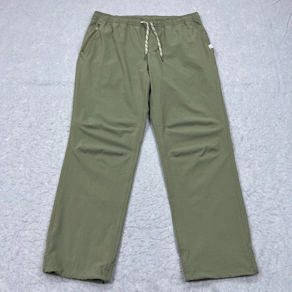 "Pantalones multideporte LL Bean para hombre grandes 30"" entrepierna regular tirar de verde salvia Gorp" Foto 1 de 4