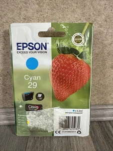 Cartucho de tinta Epson 29 Strawberry Cian 29 nuevo y sellado caducidad febrero 2020 - Imagen 1 de 10