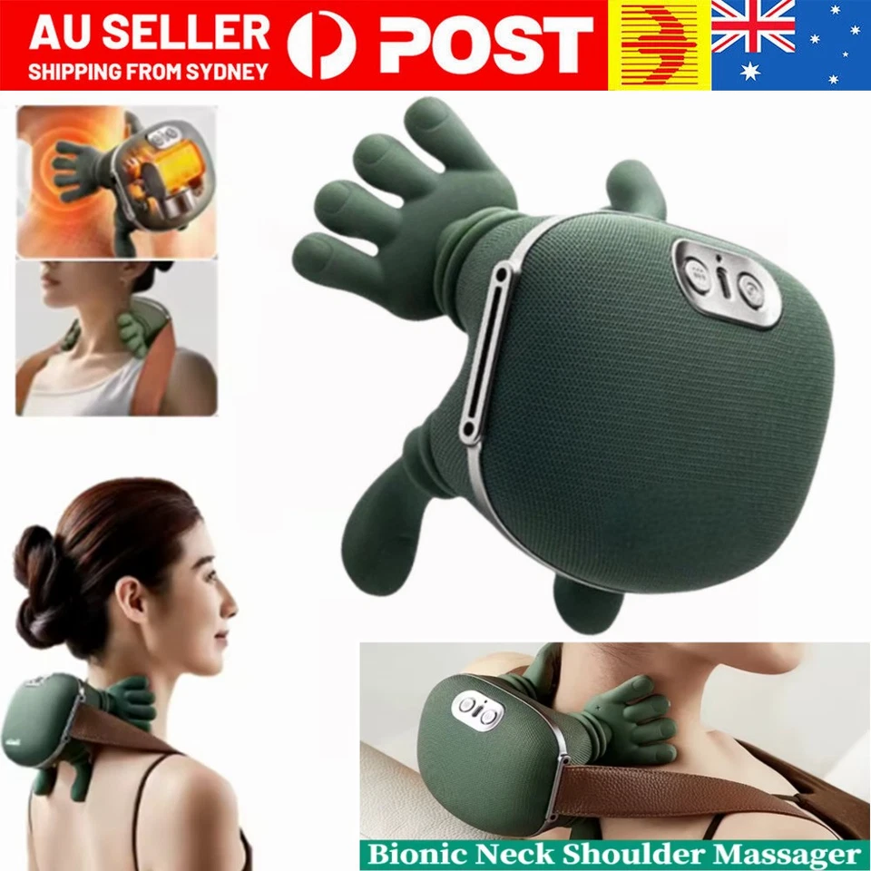 Electric Neck Shoulder Massager, Heated Kneading Back Massager for Muscle Relief - image 1 of 4