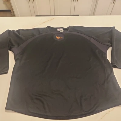 Baltimore Orioles Sweater Mens 2XL Black Majestic ThermaBase Fleece MLB Baseball - Image 1 of 4