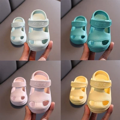 Sandálias infantis tamancos de praia piscina verão jardim meninos meninas chinelos sapatos - Imagem 1 de 4