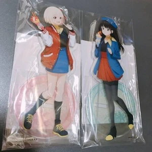 Juego de 2 soportes acrílicos Lycoris Recoil Chisato Nishikigi Takina Inoue Kuji Mate JPN - Imagen 1 de 1