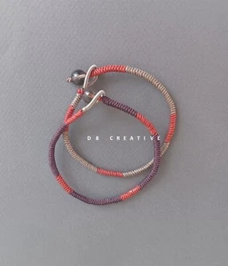 The Buddhist knitting Hand Woven Men's Bracelet 2 colors for option - Picture 1 of 4