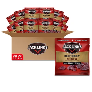 Jack Link'S Beef Jerky, Original, Multipack Bags – Flavorful Meat Snacks for Lun - Picture 1 of 12