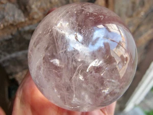 Kristallkugel Quarz klar poliert Scrying Rock Naturkugel Regenbogen 60 mm - Bild 1 von 24