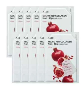 AHC Micro Red Collagen Non-Slip Mask Sheet 33ml 10sheet Lifting K-Beauty/Trackin - Picture 1 of 2