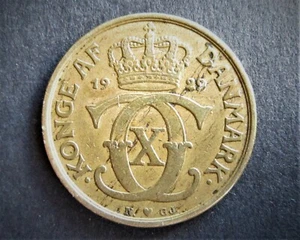 DENMARK 1 KRONER 1929 LOW MINTAGE / SNIFF'S ANCIENT COINS T-2 - Picture 1 of 3