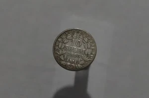 🧭 VATICAN 10 SOLDI 1868 SILVER SHARP DETAILS B46 #Z4180 - Picture 1 of 2