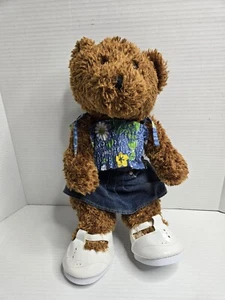 Create A Bear Factory Camisa Denim Difusa Marrón Camisa Floral Ropa Zapatos Blancos - Imagen 1 de 8
