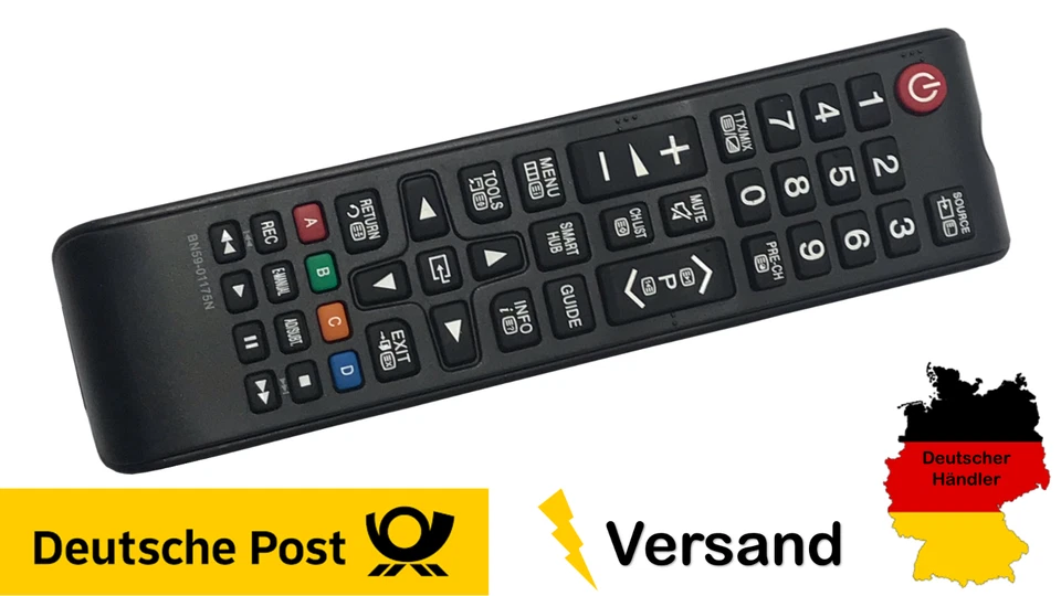 Samsung BN59-01175N kompatible Fernbedienung Ersatz LCD LED TV - sofort nutzbar