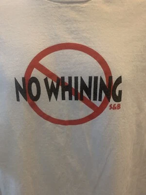 Vintage AAA Tag -T White No Whining Graphic T Shirt SZ X Large USA Fabric - Imagem 1 de 4