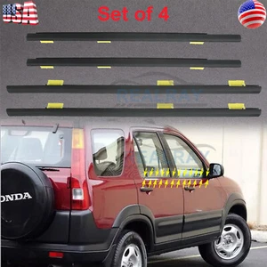 Door Window Weatherstrip Outer Black Sweep Trim For CR-V CRV 2002 2003 2004-2006 - Picture 1 of 12