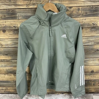 Chaqueta Adidas Grande Para Mujer BSC 3 Rayas Rain.rdy - Verde Nueva Con Etiquetas Foto 1 de 4