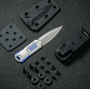 We Knife Co Ltd OSS Dagger Knife 2.25" CPM-20CV Steel Blade G10/Titanium Handle - Picture 1 of 6