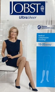 Jobst Medical Kompressionsstrümpfe 15-20 Large Knie CT UtraSheer Classic schwarz - Bild 1 von 5