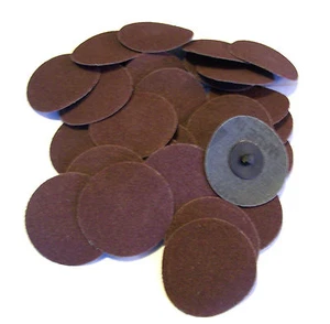 25 IIT 3" ROLL & LOCK 80 GRIT R TYPE SANDING ABRASIVE DISCS TWIST ON 82079 - Picture 1 of 1
