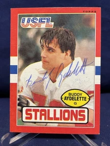 Buddy Aydelette -Bama- Birmingham Stallions handsignierte USFL Karte - Bild 1 von 2