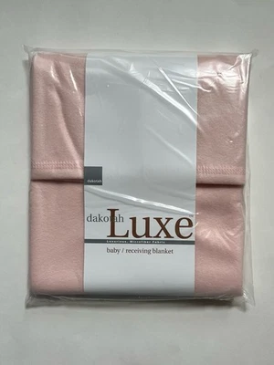 Manta de recepción de bebé de microfibra rosa de lujo marca Dakotah nueva con etiquetas Foto 1 de 2