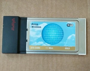 AVAYA WIRELESS ETS CARD GOLD WLAN ADAPTER PCMCIA 11 Mbit P/N 018533/B - Photo 1/3