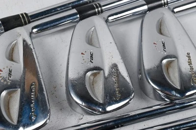 Taylormade RAC CB Coin Forged Irons / 3-PW / Stiff Flex Rifle Flighted Precision - Image 1 of 4