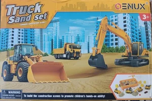 NEW Construction Magic Sand Toys 4 in 1 Take Apart Car Truck Toys Set Sandbox - Picture 1 of 3