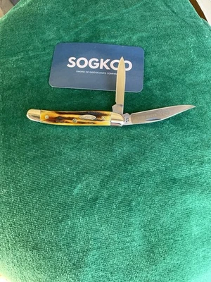 Cuchillo de ciervo Case 1976 gris Scroll Razor Edge rico oscuro suculento 52087 Foto 1 de 4