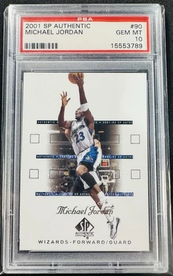 Auténtico SP 2001-02 - Michael Jordan PSA 10 gemas como nuevo #90 Foto 1 de 2