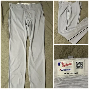 2015 Grey Detroit Tigers GAME WORN & TEAM ISSUED Pants Size 44 Baseball 44-40-34 - Picture 1 of 10