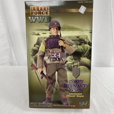 Elite Force WWII US Army First Infantry Division Lt. Chuck Hayes Figure NEW 2001 - Image 1 of 4