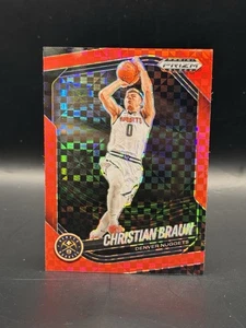 CHRISTIAN BRAUN - 2024-25 Prizm Black Basketball #186 - RED POWER - /75 - Picture 1 of 3