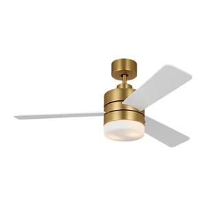 Generation Lighting Era 44" LED Ceiling Fan, Brass/White/Light Kit - 3ERAR44BBSD - Picture 1 of 1