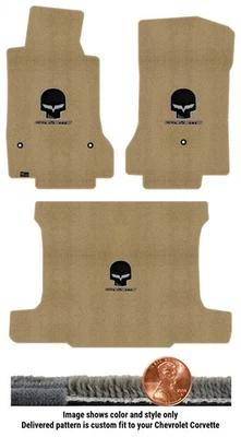 Juego de alfombrillas Ultimat personalizadas para Chevy Corvette '07-09 con logotipo (3 piezas) #GSM Foto 1 de 4