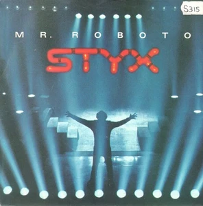 Styx Mr Roboto 7" vinyl UK A&m 1983 pic sleeve - has number sticker on front of - Picture 1 of 4