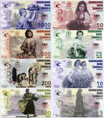 Kuninganna Territory Set 8 Pcs 5 10 25 50 100 200 500 1000 Fusto Series C2 2015 - Image 1 of 2