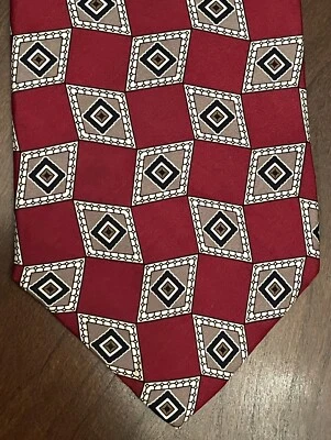 Vintage Irvine Park 100% Silk Men’s Neck Tie Made In Dominican Republic - Image 1 of 4