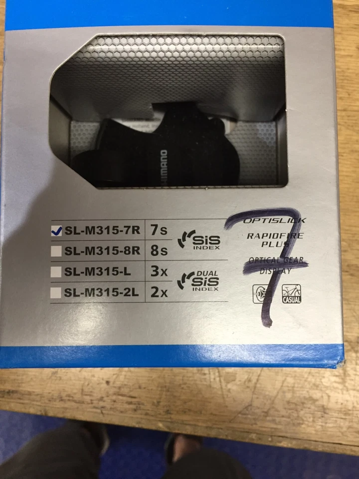 Shimano Altus SL-M315 7-Speed Bicycle Right Rear Rapidfire Trigger Shifter - Image 1 of 1