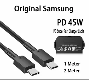 A++ Original Samsung Galaxy Super Fast charger cable Type C Data Charging Cable - Picture 1 of 32