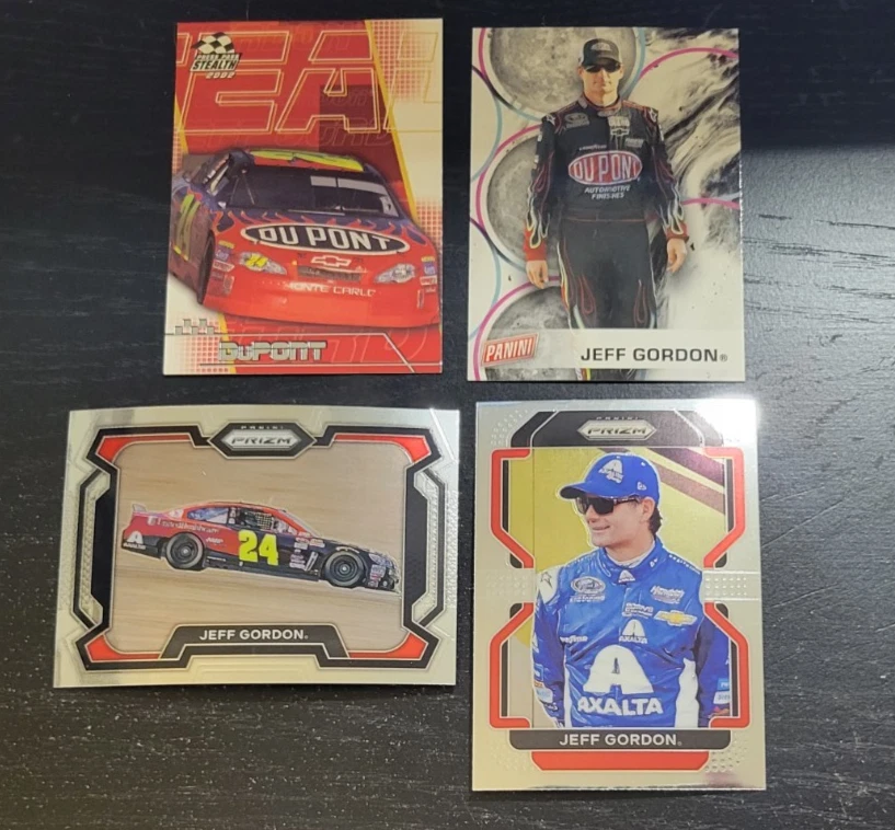 4 Card Lot:  Jeff Gordon "The Rainbow Warrior" -Press Pass, Fathers Day + Prizms - Image 1 of 4