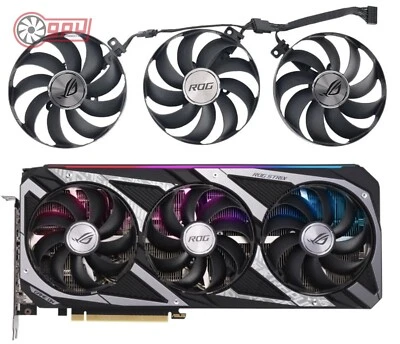 Asus RTX 3060 3050 ROG STRIX GPU Graphics Card Fan Replacement Set - Image 1 of 2